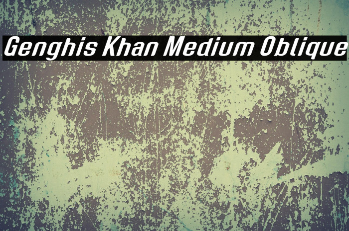 Genghis Khan Medium Oblique Example 2