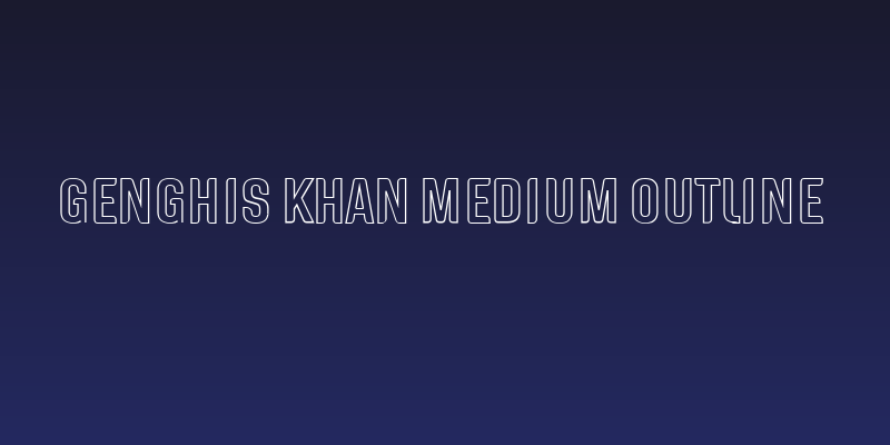 Genghis Khan Medium Outline Social Header
