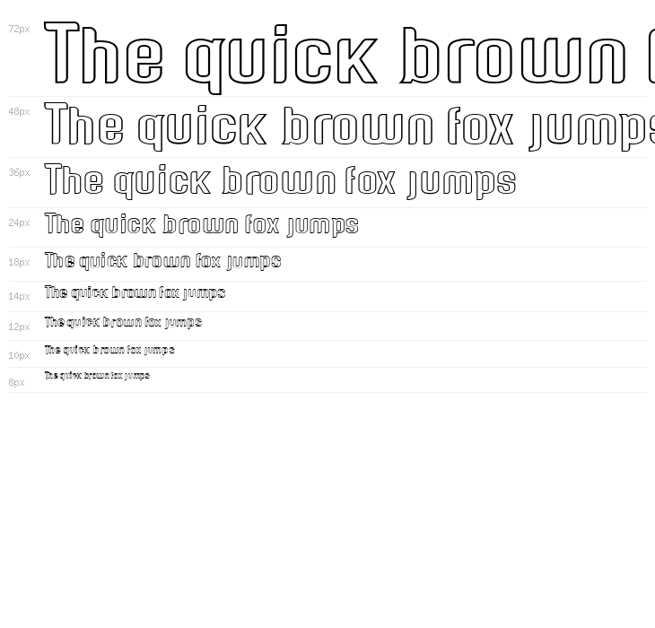 Genghis Khan Medium Outline Waterfall