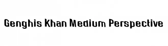 Genghis Khan Medium Perspective  免费字体下载