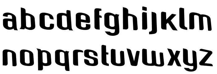 Genghis Khan Medium Perspective Font LOWERCASE