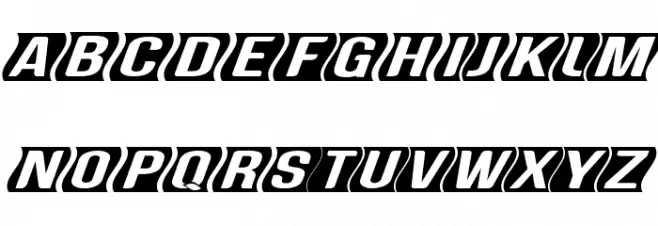 Genghis Khan framed Med Obliq Font OTHER CHARS