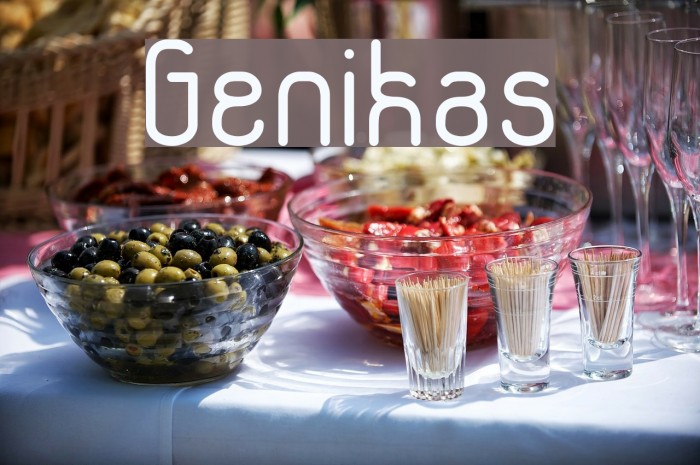 Genikas Font examples