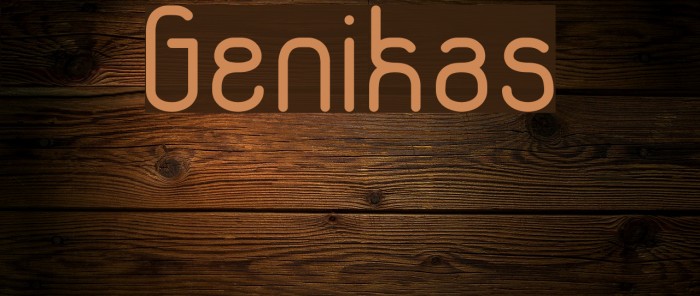 Genikas Font examples