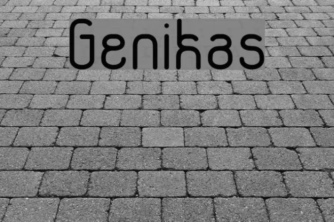 Genikas Font examples
