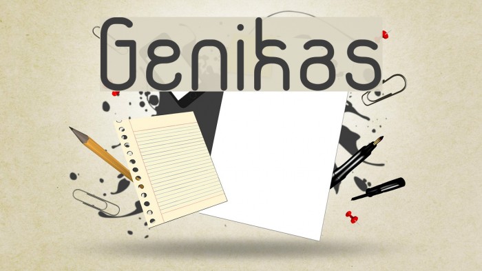 Genikas Font examples