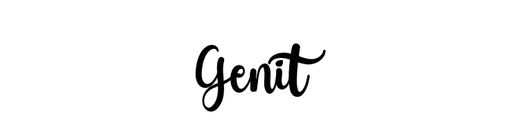 Genit  नि: शुल्क फ़ॉन्ट्स डाउनलोड