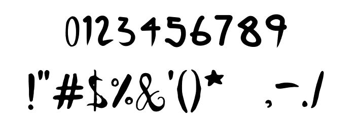 Genius Font OTHER CHARS