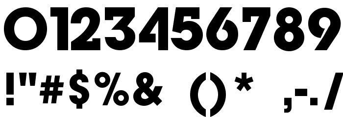 GeniusMarksBold Font OTHER CHARS