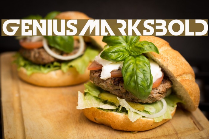 GeniusMarksBold Font examples
