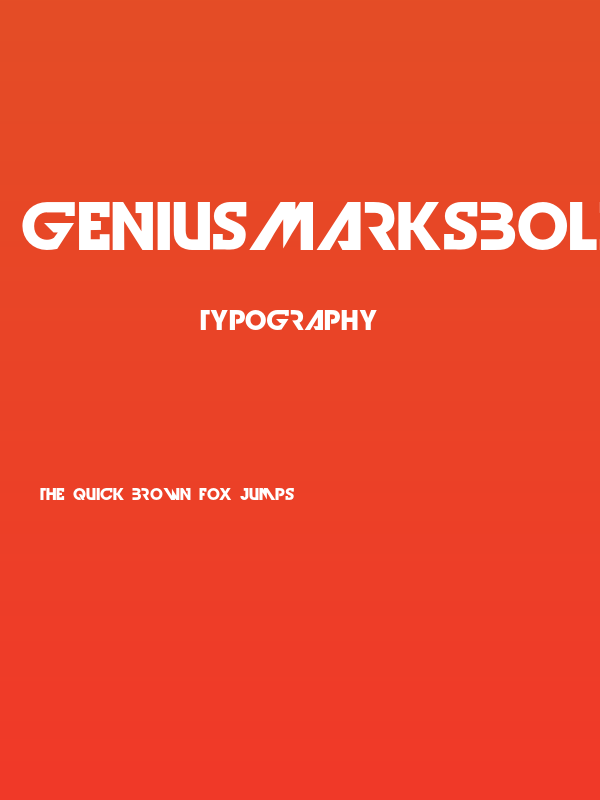 GeniusMarksBold Poster