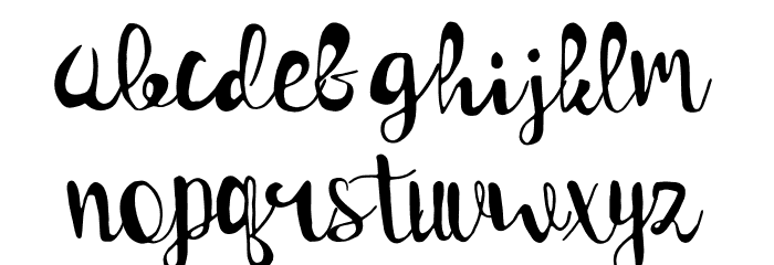 Genius Font LOWERCASE