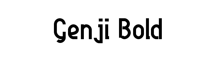 Genji Bold  Frei Schriftart Herunterladen