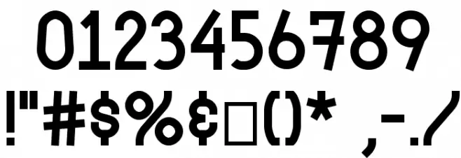 Genji Bold Font OTHER CHARS