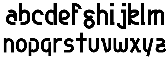 Genji Bold Font LOWERCASE