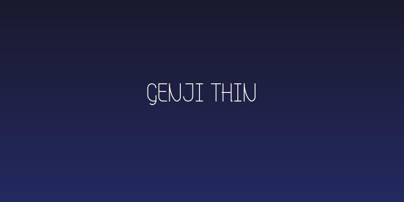 Genji Thin Social Header