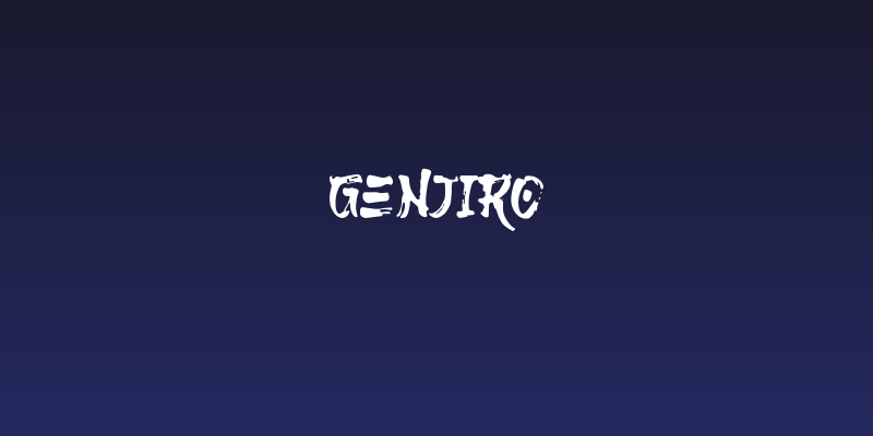 Genjiro Social Header
