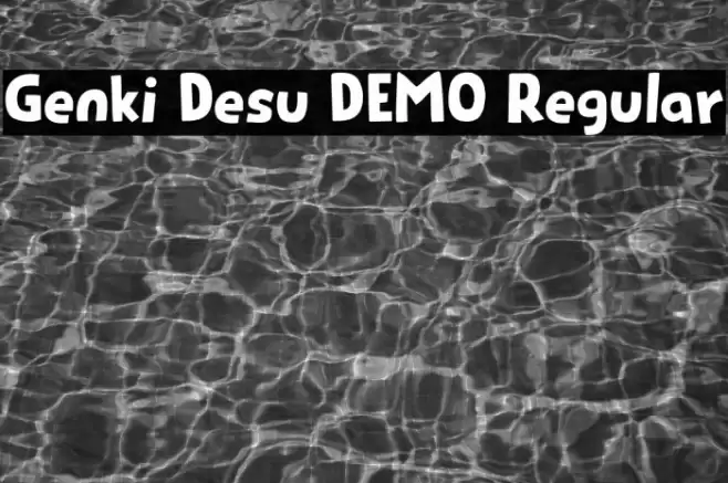 Genki Desu DEMO Regular Font examples