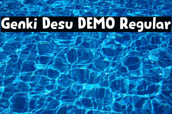 Genki Desu DEMO Regular لخطوط تنزيل examples