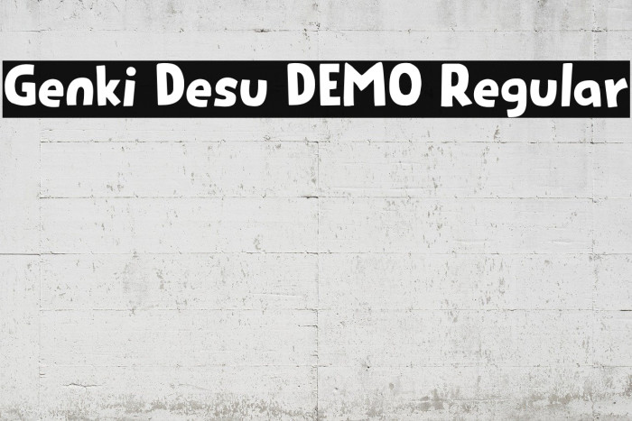 Genki Desu DEMO Regular لخطوط تنزيل examples