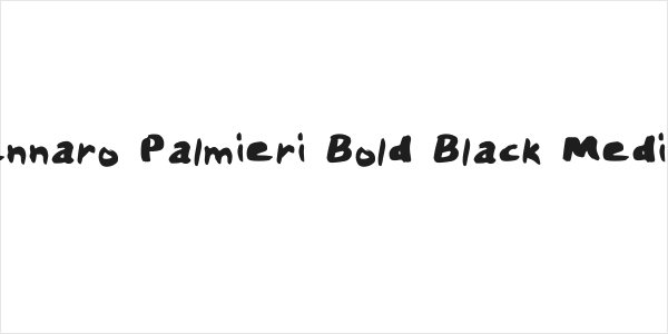 Gennaro Palmieri Bold Black Medium Logo