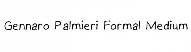Gennaro Palmieri Formal Medium  免费字体下载