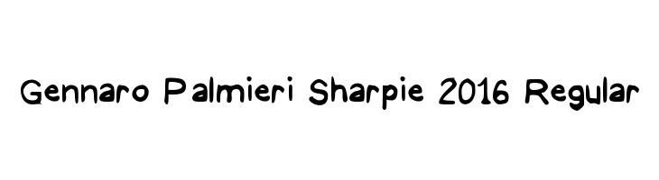 Gennaro Palmieri Sharpie 2016 Regular  नि: शुल्क फ़ॉन्ट्स डाउनलोड