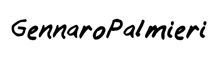 GennaroPalmieri Font