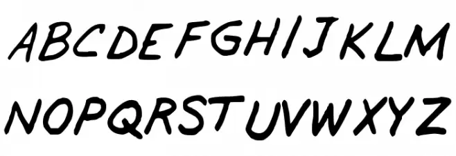 GennaroPalmieri フォント 大文字
