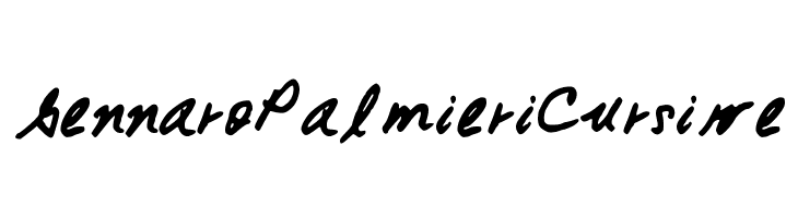 GennaroPalmieriCursive  font caratteri gratis