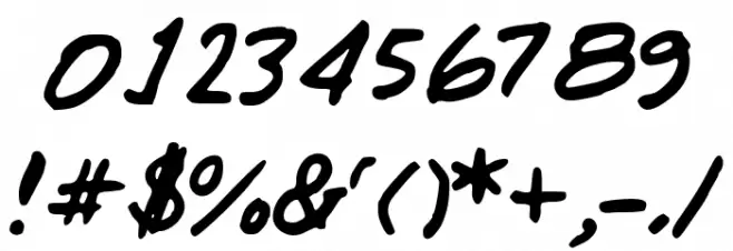 GennaroPalmieriCursive Font OTHER CHARS