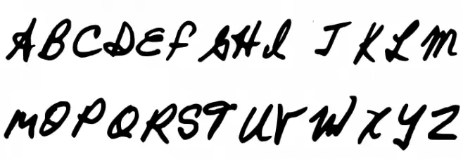 GennaroPalmieriCursive Schriftart Groß