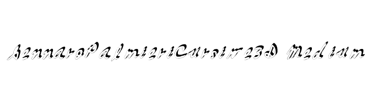 GennaroPalmieriCursive_3D Medium  Frei Schriftart Herunterladen