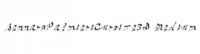 GennaroPalmieriCursive_3D Medium  Frei Schriftart Herunterladen