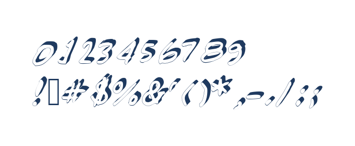 GennaroPalmieriCursive_3D Medium Other Characters