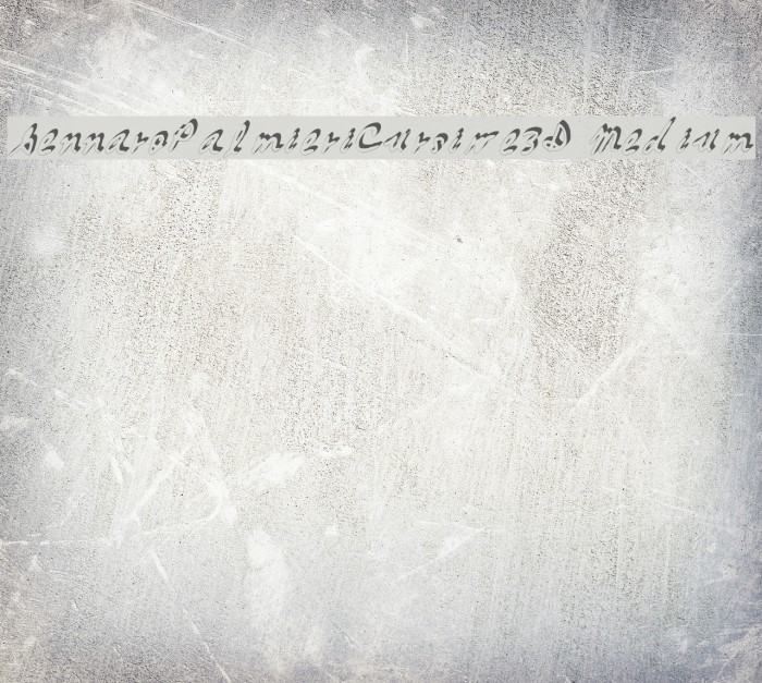 GennaroPalmieriCursive_3D Medium Example 1