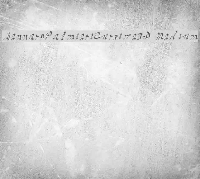 GennaroPalmieriCursive_3D Medium Font examples