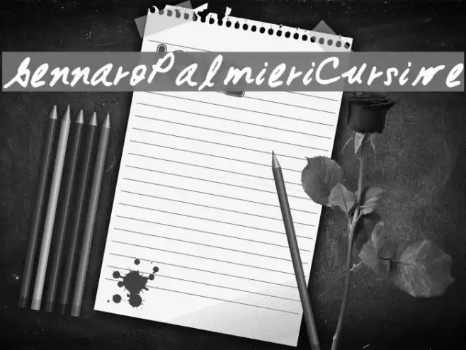 GennaroPalmieriCursive Font examples