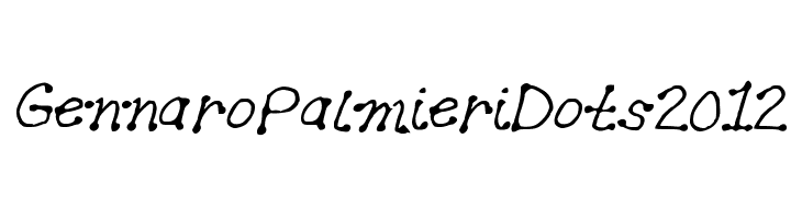 GennaroPalmieriDots2012 Font