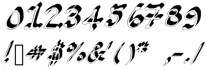 GennaroPalmieriDots_3D Medium Font OTHER CHARS