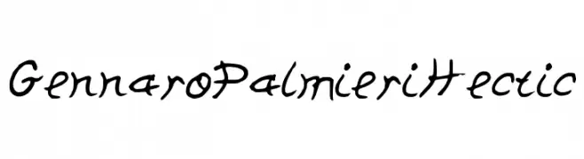GennaroPalmieriHectic  Frei Schriftart Herunterladen
