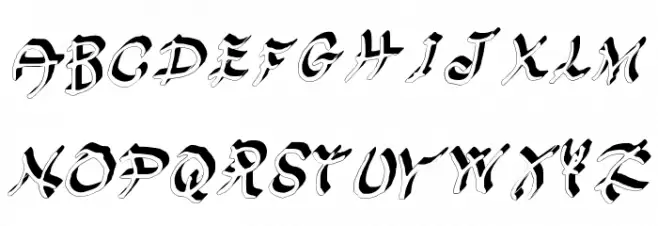 GennaroPalmieriHectic_3D Medium Schriftart Groß