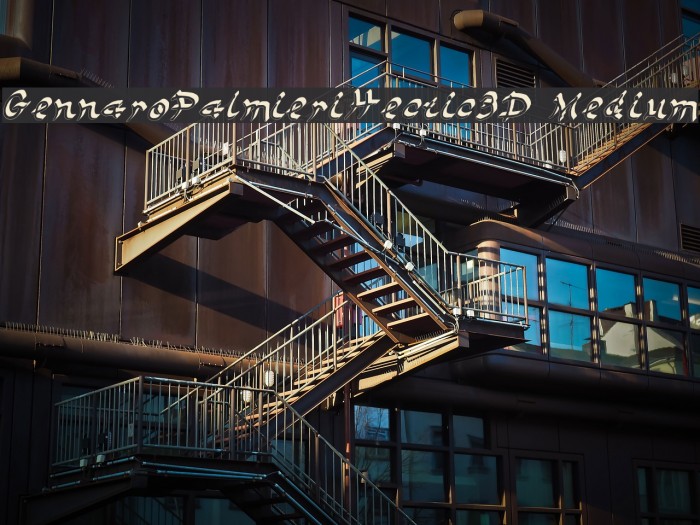 GennaroPalmieriHectic_3D Medium Font examples