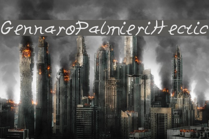 GennaroPalmieriHectic Font examples