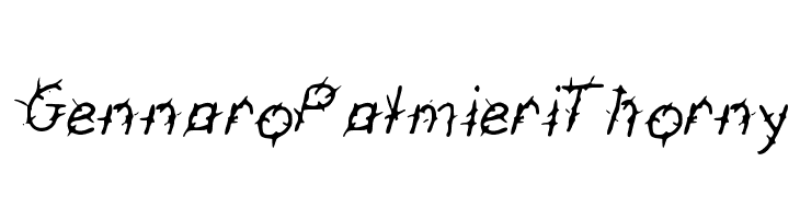 GennaroPalmieriThorny Font
