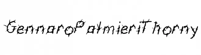 GennaroPalmieriThorny  フリーフォントのダウンロード