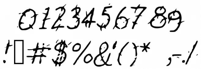 GennaroPalmieriThorny Font Alte caractere