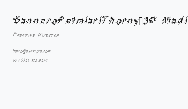 GennaroPalmieriThorny_3D Medium Business Card