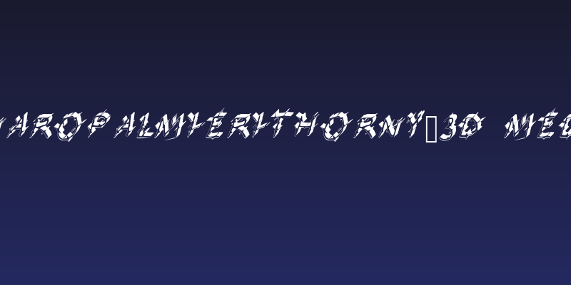 GennaroPalmieriThorny_3D Medium Social Header