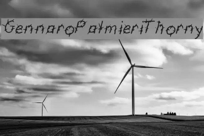 GennaroPalmieriThorny Font examples